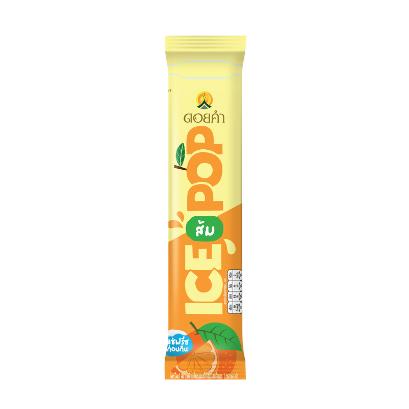 Ice Pop Orange (Orange and Yuzu Orange Drink, Doi Kham Brand)