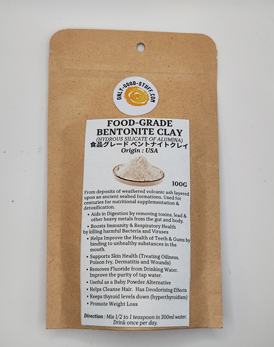 Food Grade Bentonite Clay (Montmorillonite) 100g
