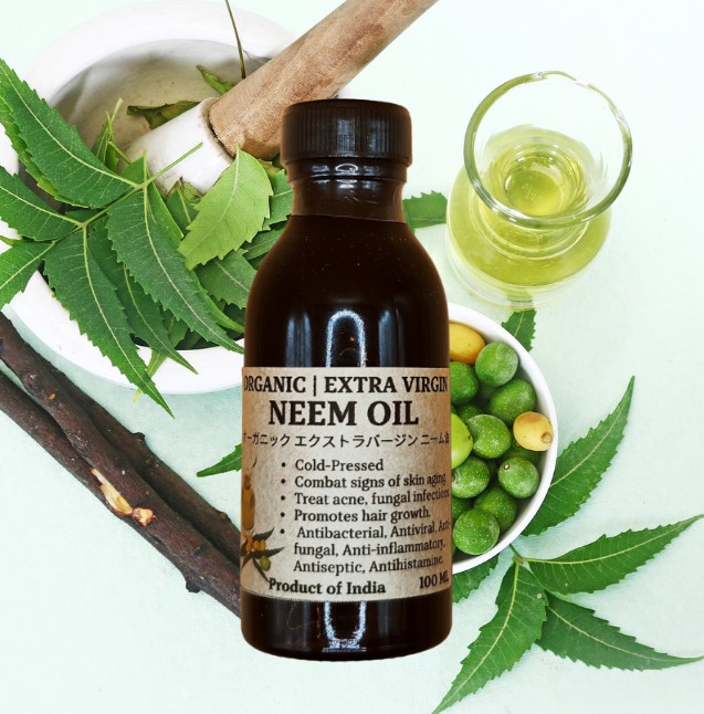 น้ำมันสะเดา ออร์แกนิก สกัดเย็นบริสุทธิ์พิเศษ (Neem Oil) 100ml