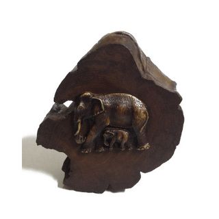 Embossed Elephants Log Box