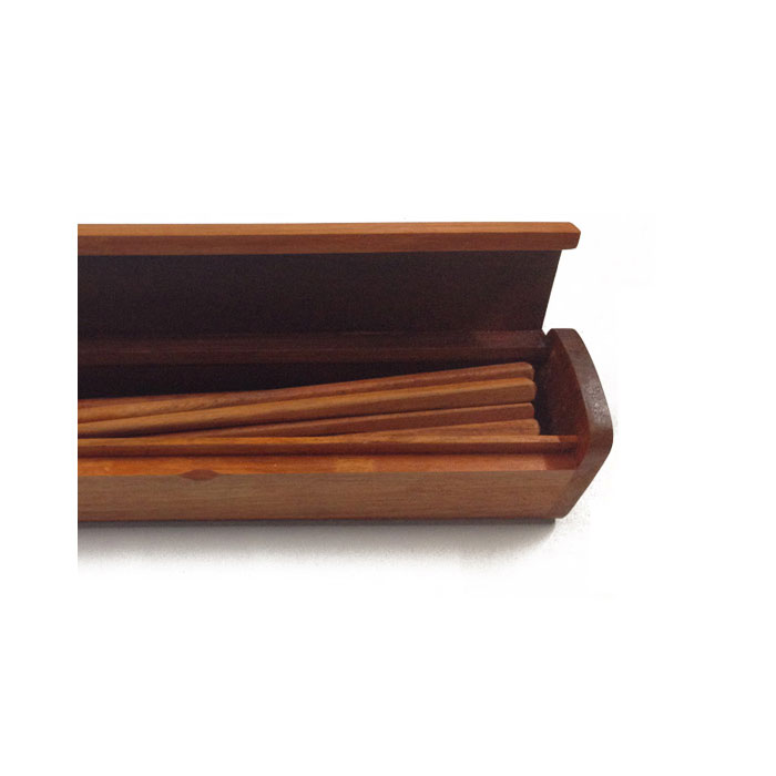 Wooden shop chopstick box