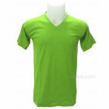 V-neck Short Sleeves T-Shirt (Light-green)