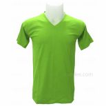 V-neck Short Sleeves T-Shirt (Light-green)