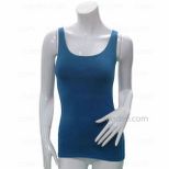 Bright Spaghetti Stretch Tank (Aqua-blue)